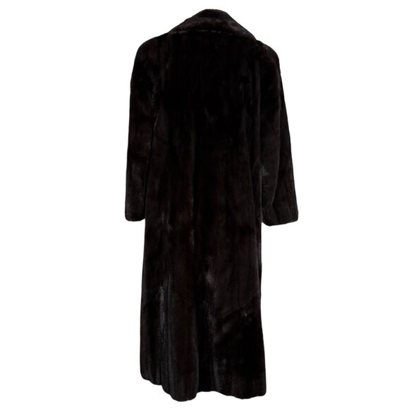 Vintage BILL BLASS for EVANSFURS at LAZARUS Full Length Mink Coat Womens Large? - Picture 4 of 12